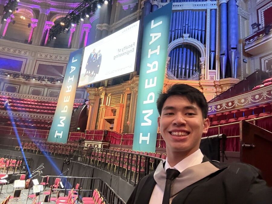 Graduation selfie at the Royal Albert Hall